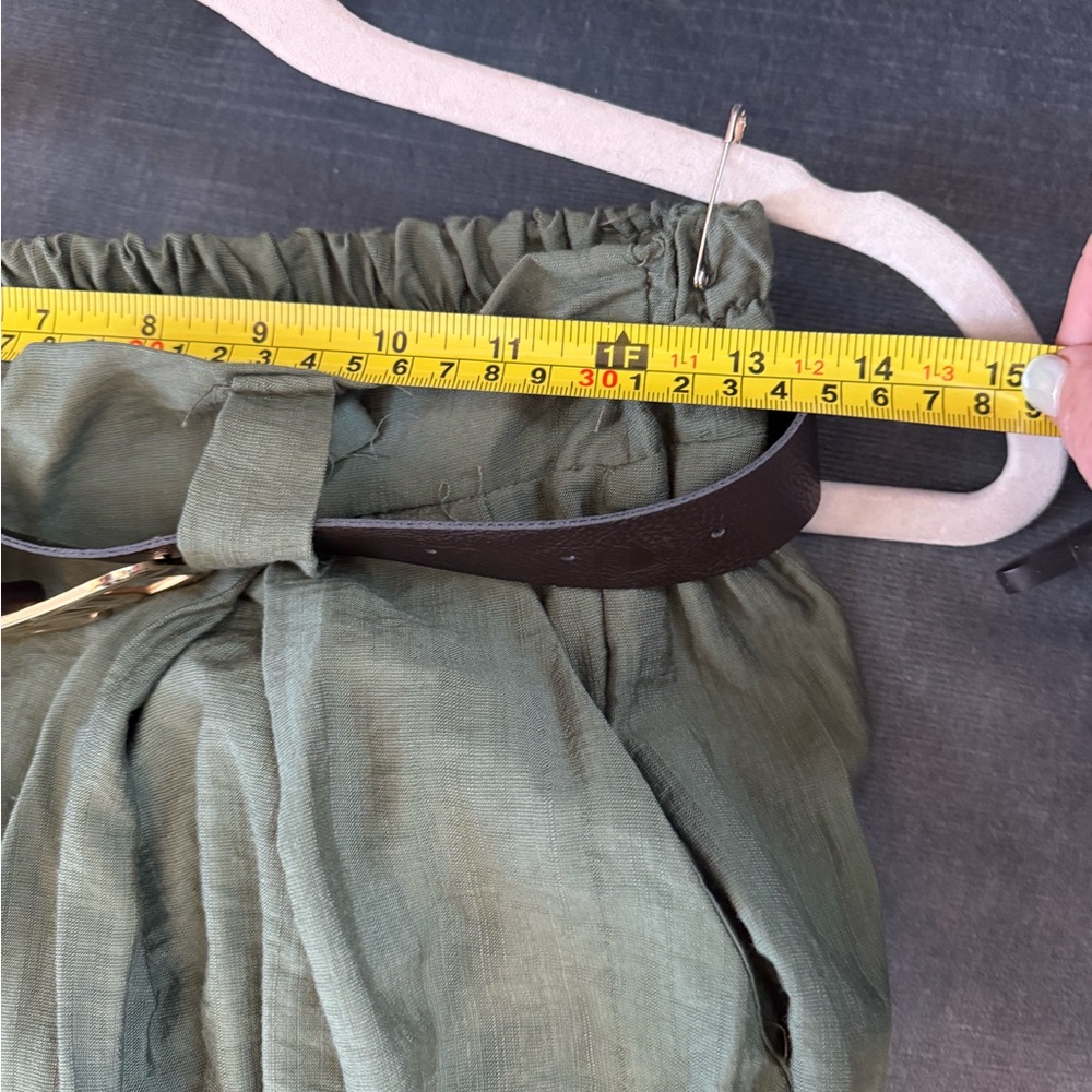 Milano, Ettan Taylor Wide Leg Pleated Palazzo Pants - Green - Picture 5 of 8